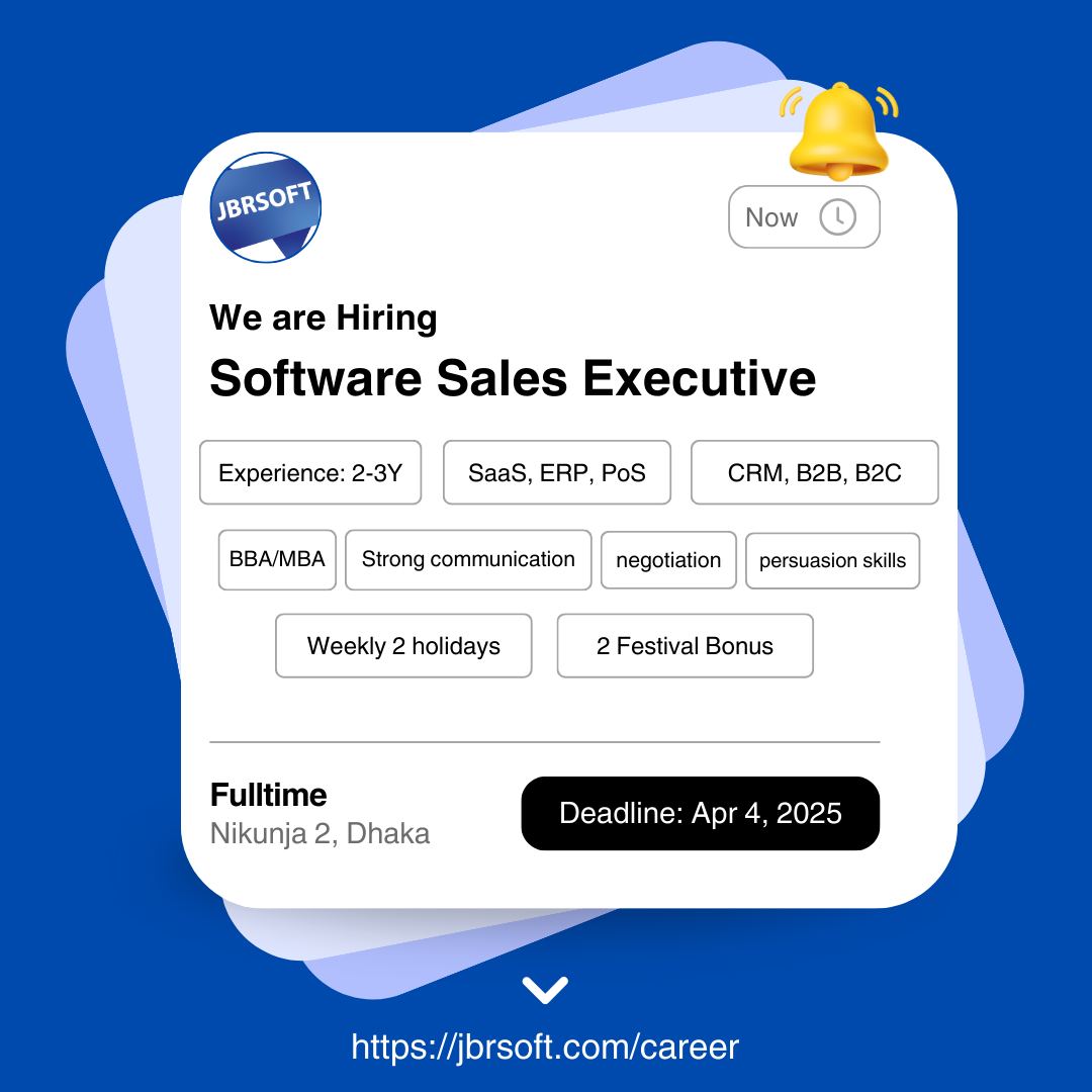 🚀 We’re Hiring: Software Sales Executive! 🚀